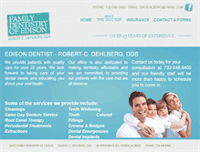 Tablet Screenshot of familydentistryedison.com